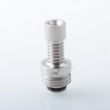 EMC Style Drip Tip for BB / Billet / Boro AIO Box Mod - Silver, Stainless Steel
