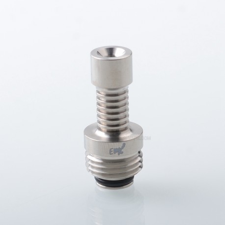 EMC Style Drip Tip for BB / Billet / Boro AIO Box Mod - Silver, Titanium Alloy