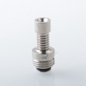 EMC Style Drip Tip for BB / Billet / Boro AIO Box Mod - Silver, Titanium Alloy