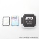 Authentic ETU B1 Replacement Front Door Cover Plate for BB / Billet / Boro Tank - Multicolored, Titanium Alloy