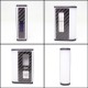 SXK SVA KIMAIO Style 70W AIO All In One Box Mod - White, Carbon Fiber + POM, 1~70W, 1 x 18650