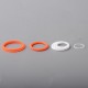 Authentic Vapesoon Replacement Silicone Sealing Ring Set for SMOK TFV16 Tank Atomizer - White + Orange (4 PCS)