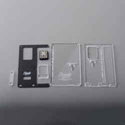 SSPP Sturdy Super Secret Style Panel Cover Panel Plate for Cthulhu AIO Mod Kit - Black + Clear, Acrylic