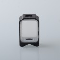 Monarchy Style Boro Tank for SXK BB / Billet AIO Box Mod Kit - Black, POM + Aluminum