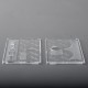 NS X Monarchy Style Front + Back Door Panel Plates for BB / Billet Box Vape Mod - Clear, Acrylic (2 PCS)