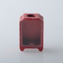 Authentic MK MODS Topo Boro Tank for SXK BB / Billet AIO Box Mod Kit - Red, Aluminum + Glass