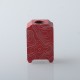 Authentic MK MODS Topo Boro Tank for SXK BB / Billet AIO Box Mod Kit - Red, Aluminum + Glass