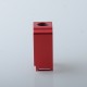 Authentic MK MODS Boro Tank for SXK BB / Billet AIO Box Mod Kit - Red, Aluminum + Glass