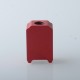 Authentic MK MODS Boro Tank for SXK BB / Billet AIO Box Mod Kit - Red, Aluminum + Glass