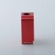 Authentic MK MODS Boro Tank for SXK BB / Billet AIO Box Mod Kit - Red, Aluminum + Glass