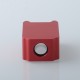 Authentic MK MODS Boro Tank for SXK BB / Billet AIO Box Mod Kit - Red, Aluminum + Glass