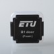 Authentic ETU B1 Replacement Front Door Cover Plate for BB / Billet / Boro Tank - Silver, Titanium Alloy