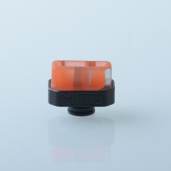 Kontrl Mag Style 510 Drip Tip - Black Orange, Aluminum + Resin