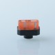 Kontrl Mag Style 510 Drip Tip - Black Orange, Aluminum + Resin