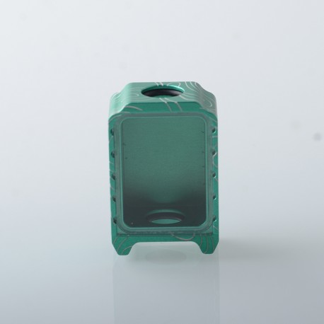 Authentic MK MODS Topo Boro Tank for SXK BB / Billet AIO Box Mod Kit - Green, Aluminum + Glass