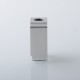 Authentic MK MODS Boro Tank for SXK BB / Billet AIO Box Mod Kit - Silver, Aluminum + Glass