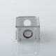 Authentic MK MODS Boro Tank for SXK BB / Billet AIO Box Mod Kit - Silver, Aluminum + Glass