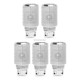 Authentic SMOKTech TF-CLP2 Coil Heads for TFV4 / TFV4 Mini - Silver, 0.35 Ohm (5 PCS)