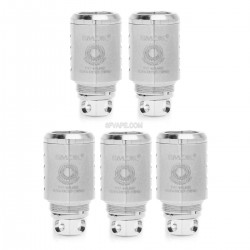 Authentic SMOKTech TF-CLP2 Coil Heads for TFV4 / TFV4 Mini - Silver, 0.35 Ohm (5 PCS)