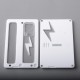 Authentic MK MODS Replacement Front + Back Cover Panel Plate w/ Airflow Slot for Cthulhu AIO Mod Kit - White, POM