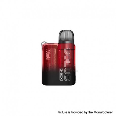 [Ships from Bonded Warehouse] Authentic SMOK Solus G-Box Pod System Kit - Translucent Red, 700mAh, 2.5ml, 0.9ohm