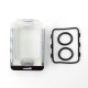 SXK S-ProRo Style Boro Tank for SXK BB / Billet AIO Box Mod Kit - Translucent, Aluminum + PMMA