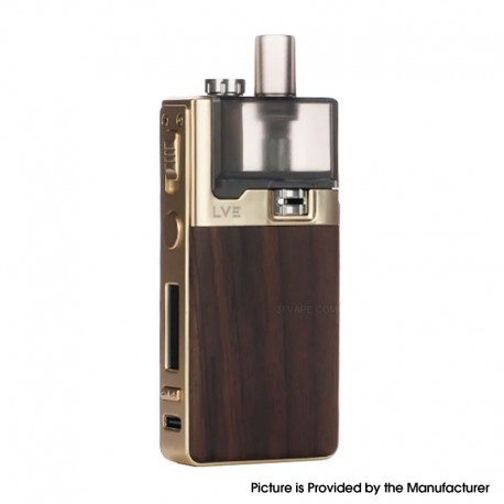 [Ships from Bonded Warehouse] Authentic LVE Orion II Pod System Mod Kit - Gold Sonokeling, 5~40W, 1500mAh, 4.5ml, 0.4ohm