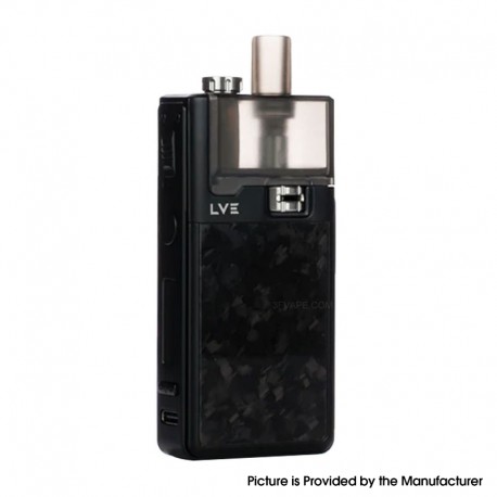 [Ships from Bonded Warehouse] Authentic LVE Orion II Pod System Mod Kit - Black Forged Carbon, 5~40W, 1500mAh, 4.5ml, 0.4ohm