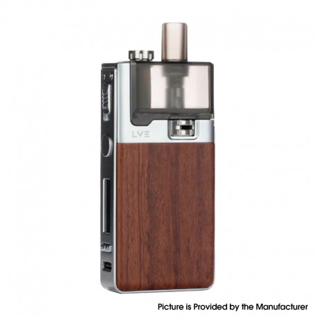 [Ships from Bonded Warehouse] Authentic LVE Orion II Pod System Mod Kit - Silver Bubinga, 5~40W, 1500mAh, 4.5ml, 0.4ohm