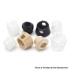 Mission Prism Style Booster Drip Tip Set for BB / Billet Boro AIO Mod - Silver + Grey + Translucent + White + Black