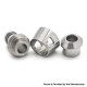Mission Prism Style Booster Drip Tip Set for BB / Billet Boro AIO Mod - Silver + Grey + Translucent + White + Black