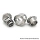 Mission Prism Style Booster Drip Tip Set for BB / Billet Boro AIO Mod - Silver + Grey + Translucent + White + Black