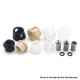 Mission Prism Style Booster Drip Tip Set for BB / Billet Boro AIO Mod - Silver + Grey + Translucent + White + Black