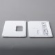 NS X Monarchy Square Style Front + Back Door Panel Plates for BB / Billet Box Mod - White, Acrylic (2 PCS)