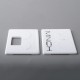 NS X Monarchy Square Style Front + Back Door Panel Plates for BB / Billet Box Mod - White, Acrylic (2 PCS)