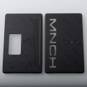 NS X Monarchy Square Style Front + Back Door Panel Plates for BB / Billet Box Mod - Black, Acrylic (2 PCS)