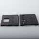 NS X Monarchy Square Style Front + Back Door Panel Plates for BB / Billet Box Mod - Black, Acrylic (2 PCS)