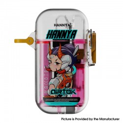 [Ships from Bonded Warehouse] Authentic Vapelustion Hannya Airtok Pod System Kit - Cyberdouji, 650mAh, 2ml, 1.0ohm, MTL / DTL