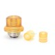 SXK Hussar BTC Style Integrated Drip Tip for BB / Billet / Boro AIO Box Mod - Brown, PEI + 316SS