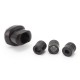 SXK Hussar BTC Style Integrated Drip Tip for BB / Billet / Boro AIO Box Mod - Black, POM + 316SS