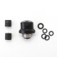 SXK Hussar BTC Style Integrated Drip Tip for BB / Billet / Boro AIO Box Mod - Black, POM + 316SS