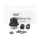 SXK Hussar BTC Style Integrated Drip Tip for BB / Billet / Boro AIO Box Mod - Black, POM + 316SS