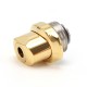 SXK Hussar BTC Style Integrated Drip Tip for BB / Billet / Boro AIO Box Mod - Gold, 316SS