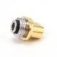 SXK Hussar BTC Style Integrated Drip Tip for BB / Billet / Boro AIO Box Mod - Gold, 316SS