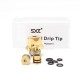 SXK Hussar BTC Style Integrated Drip Tip for BB / Billet / Boro AIO Box Mod - Gold, 316SS