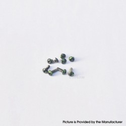 Authentic MK MODS Replacement Splatter Screw Set Kit for SXK BB 70W / DNA 60W Style Box Mod Kit / Billet - Black, SS (9 PCS)