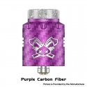 [Ships from Bonded Warehouse] Authentic Hellvape Dead Rabbit 3 RDA Atomizer - Purple Carbon Fiber, Dual Coil, with BF Pin, 24mm