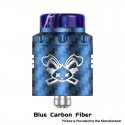[Ships from Bonded Warehouse] Authentic Hellvape Dead Rabbit 3 RDA Atomizer - Blue Carbon Fiber, Dual Coil, with BF Pin, 24mm