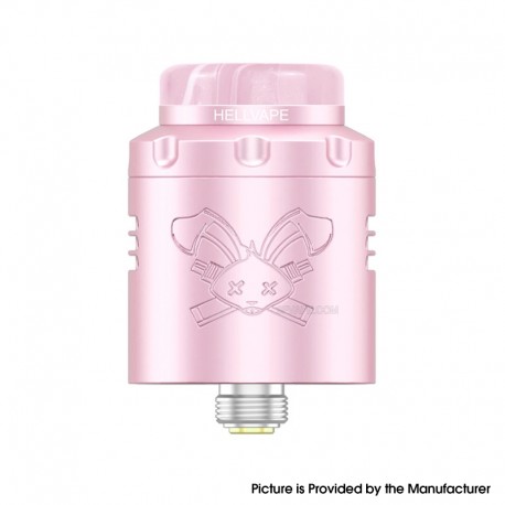 [Ships from Bonded Warehouse] Authentic Hellvape Dead Rabbit 3 RDA Atomizer - Sakura Pink, Dual Coil, with BF Pin, 24mm