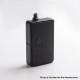 SXK BB Style 60W All-in-One VW Box Mod Vape Kit w/ USB Port - Black, 1~60W, Aluminum Alloy, 1 x 18650, Evolv DNA 60 (2023 Logo)